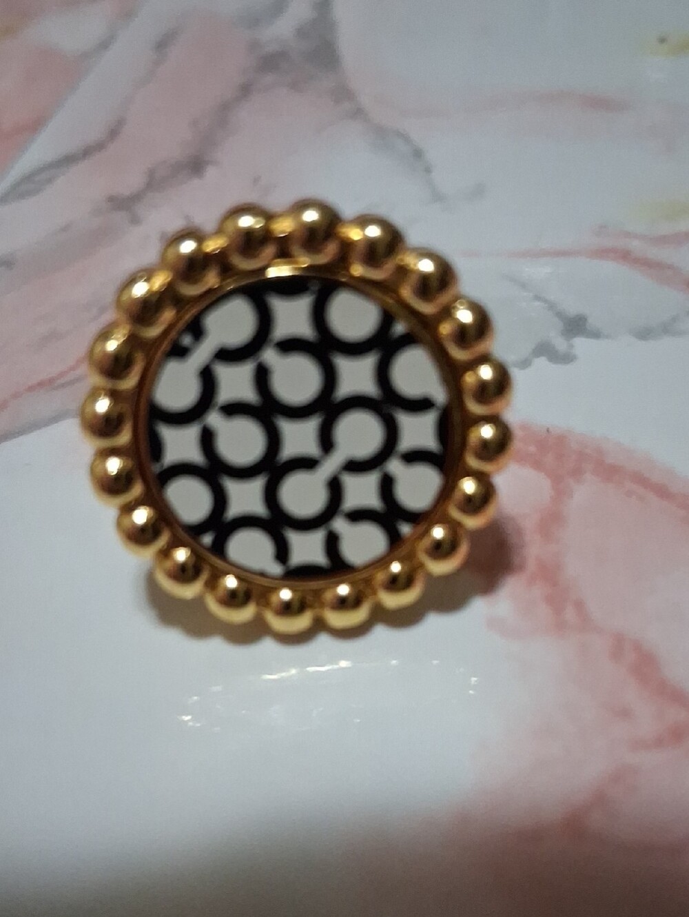 Gold Tone Womens Ring